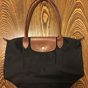 Black Longchamp Le Pliage Small Tote